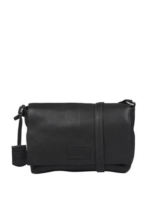 leren crossbody tas Soft Skylar zwart