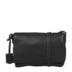 leren crossbody tas Soft Skylar zwart
