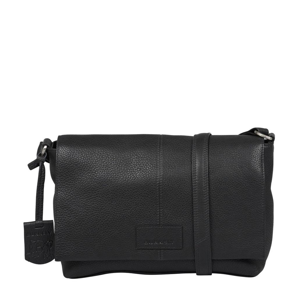 BURKELY leren crossbody tas Soft Skylar zwart