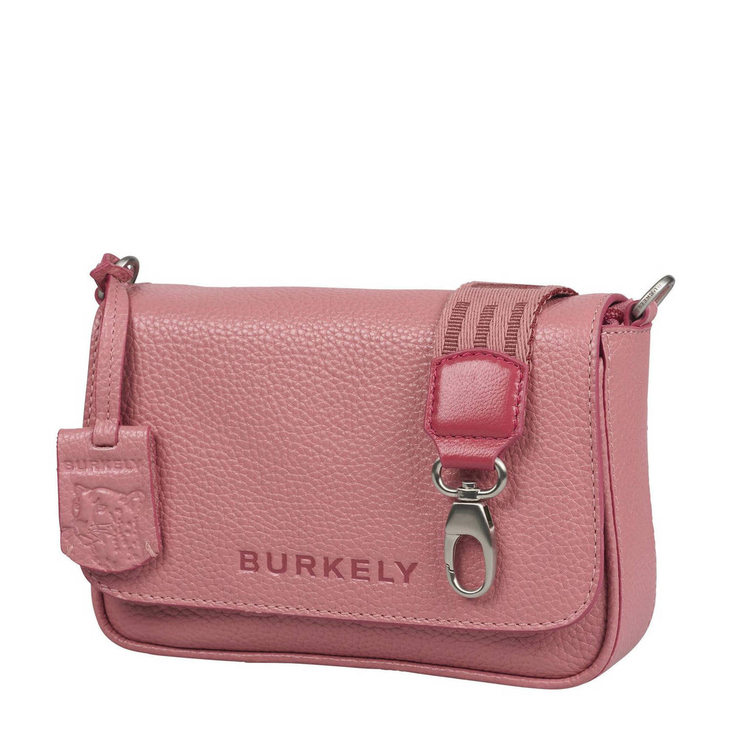 BURKELY leren crossbody tas Always Alyx roze