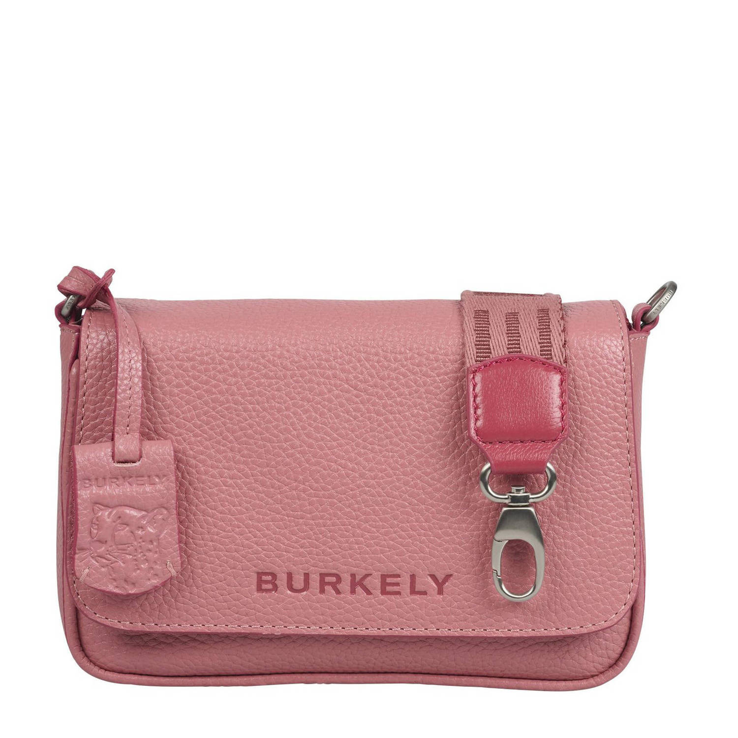 BURKELY leren crossbody tas Always Alyx roze