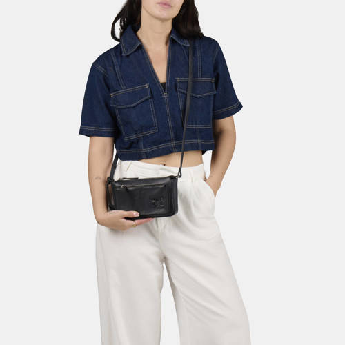 BURKELY leren crossbody tas Rogue Robyn zwart afbeelding