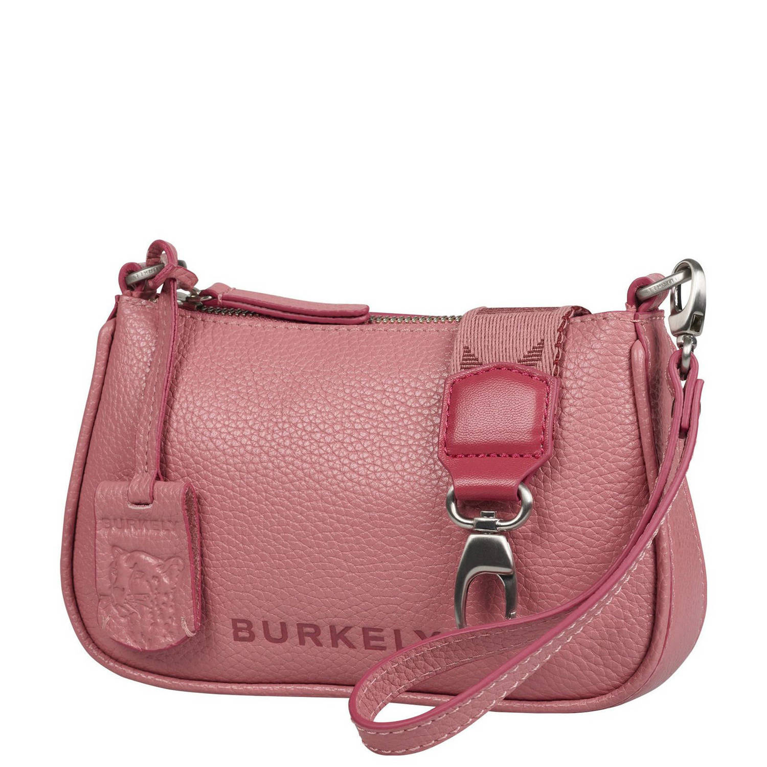 BURKELY leren crossbody tas Always Alyx roze