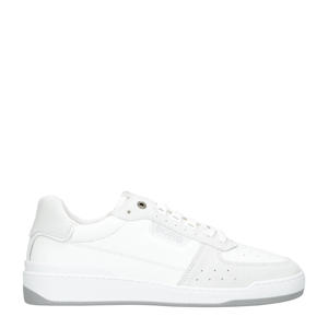   leren sneakers wit/grijs