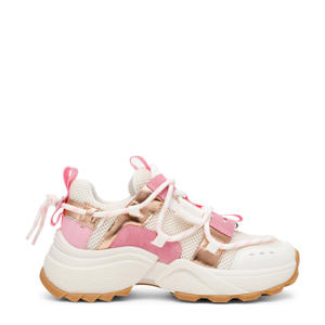 Tazmania  chunky sneakers roze/wit
