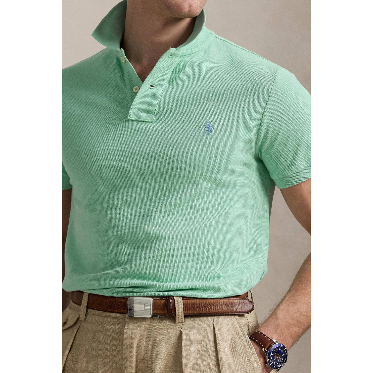 POLO Ralph Lauren slim polo celadon