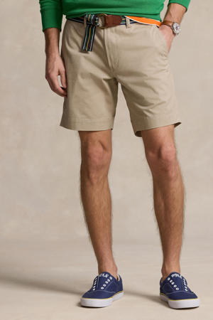 slim chino short khaki tan