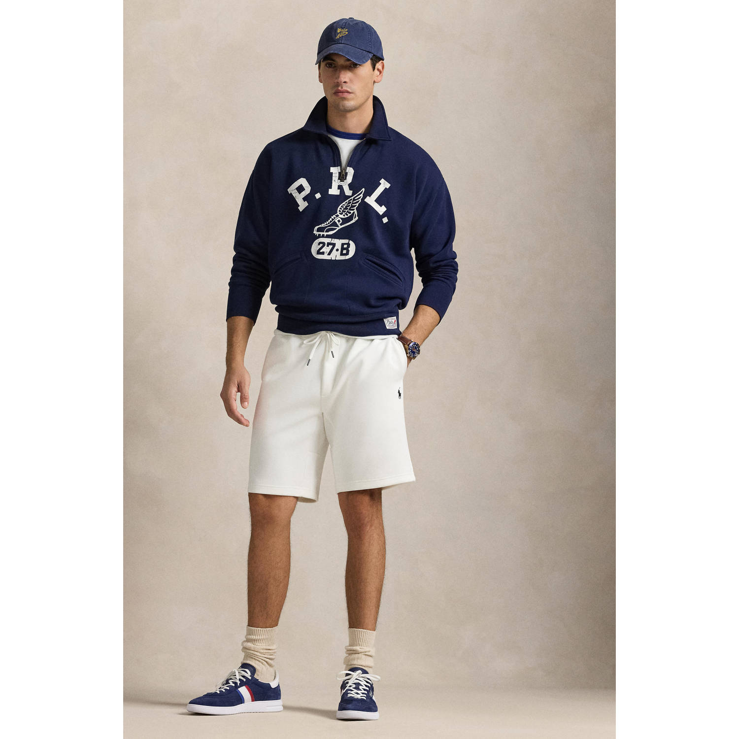 POLO Ralph Lauren regular sweatshort wit