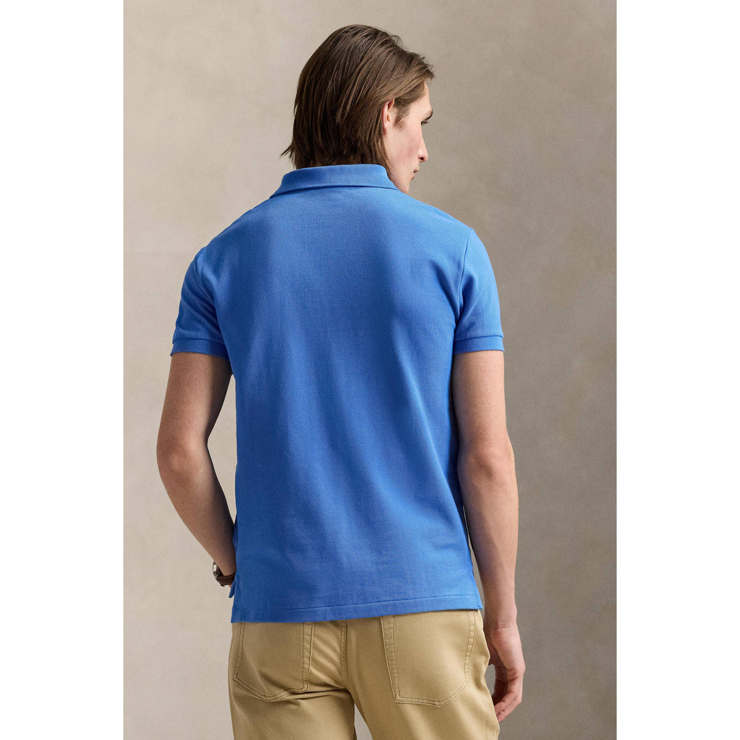 POLO Ralph Lauren slim polo blauw