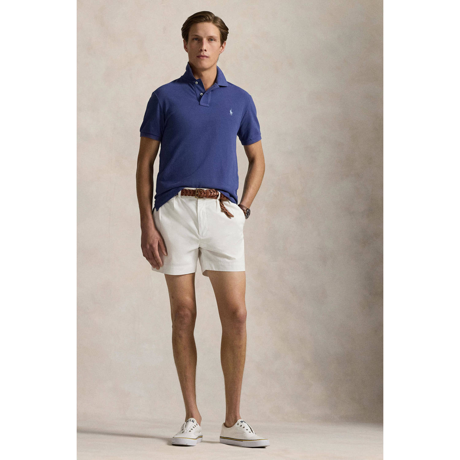 POLO Ralph Lauren slim polo blauw