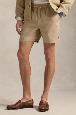 linnen regular casual short beige