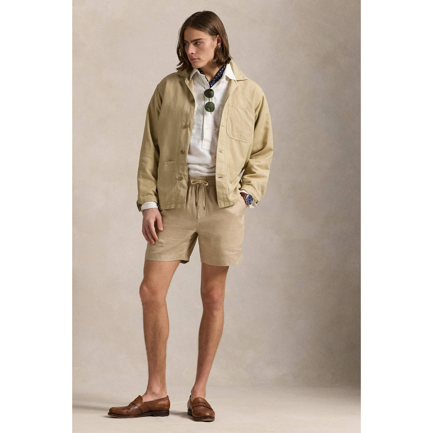 POLO Ralph Lauren linnen regular casual short beige