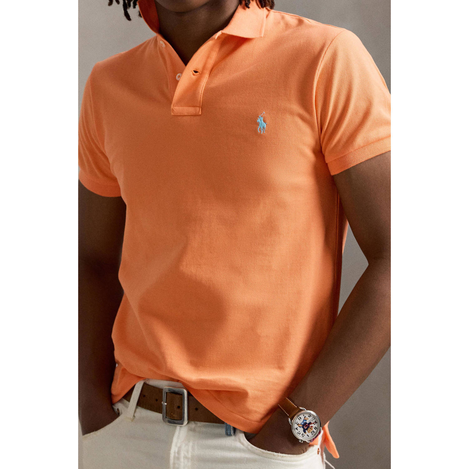 POLO Ralph Lauren slim polo classic peach