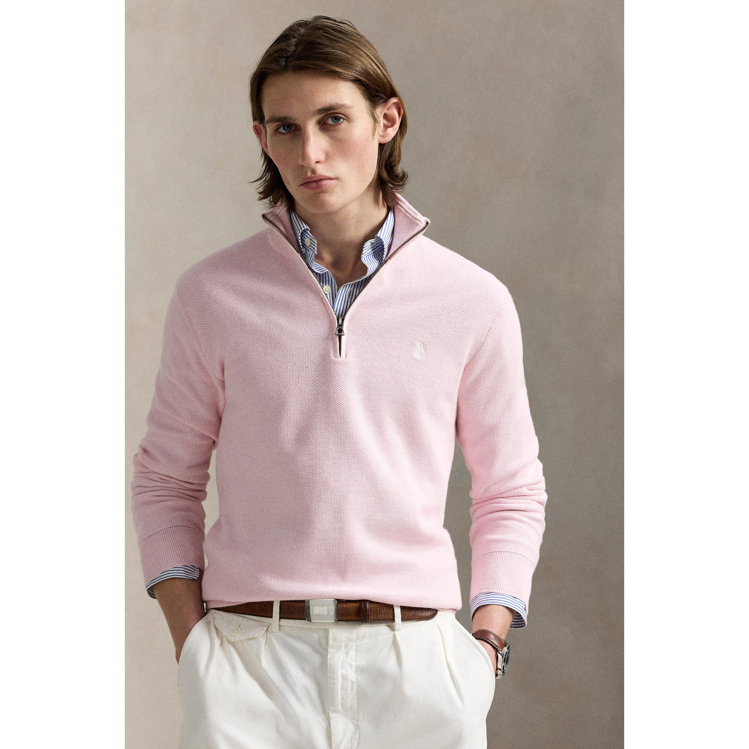 POLO Ralph Lauren gebreide trui lichtroze
