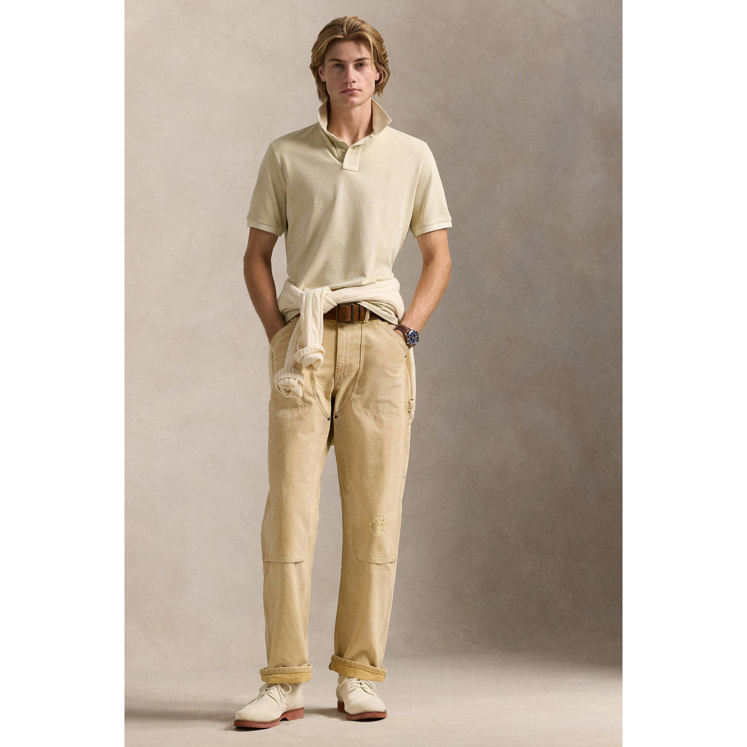POLO Ralph Lauren slim polo beige