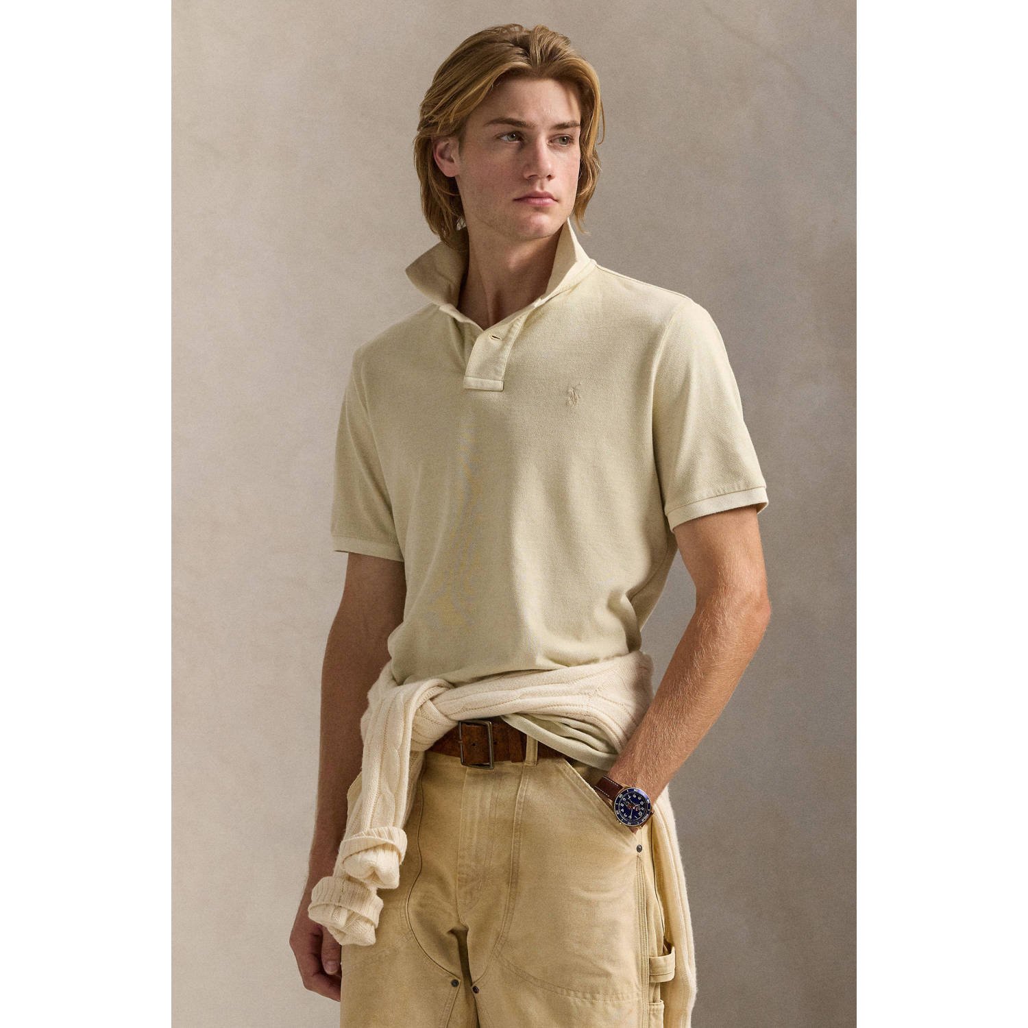 Polo Ralph Lauren Beige T-shirts en Polos Beige Heren