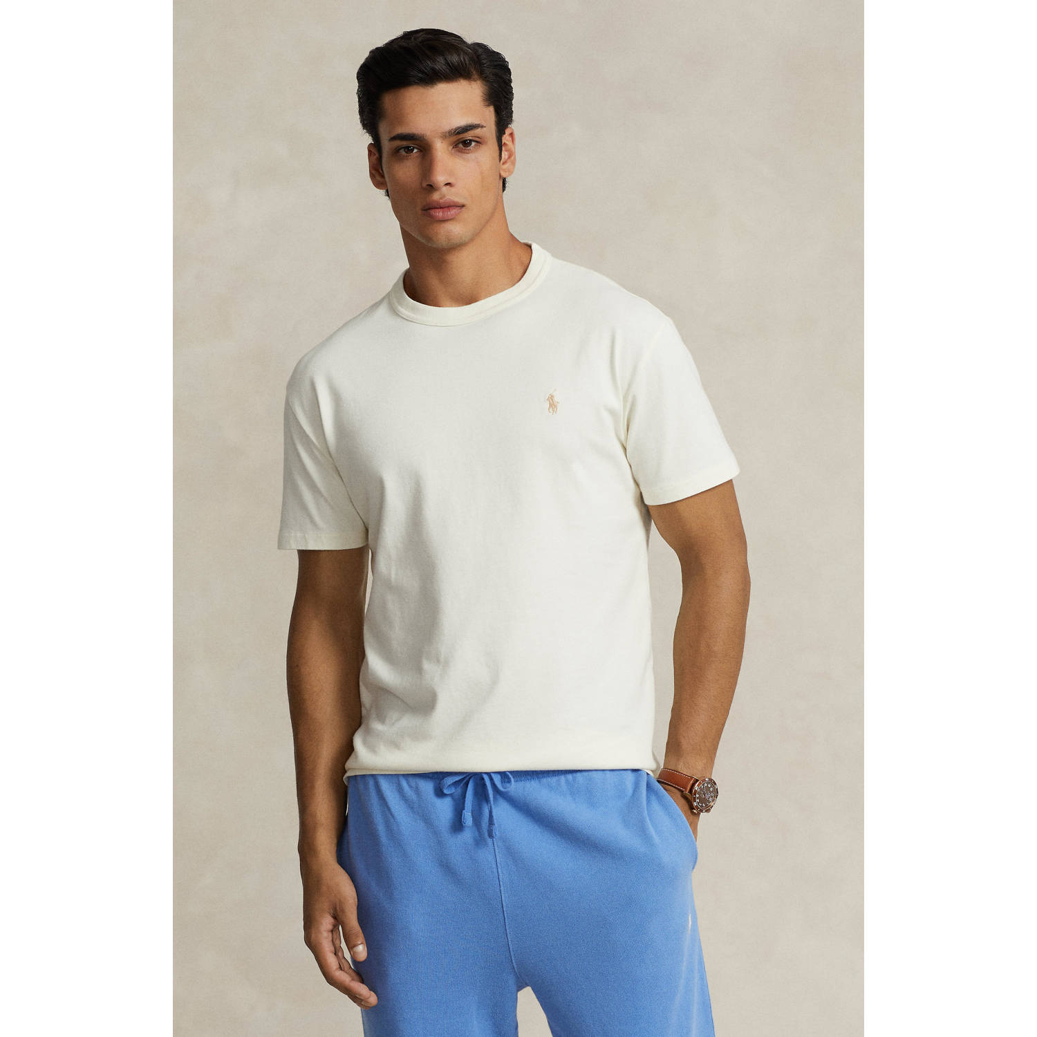 Ralph Lauren Klassieke Fit Polo T-shirt met Geborduurd Logo White Heren