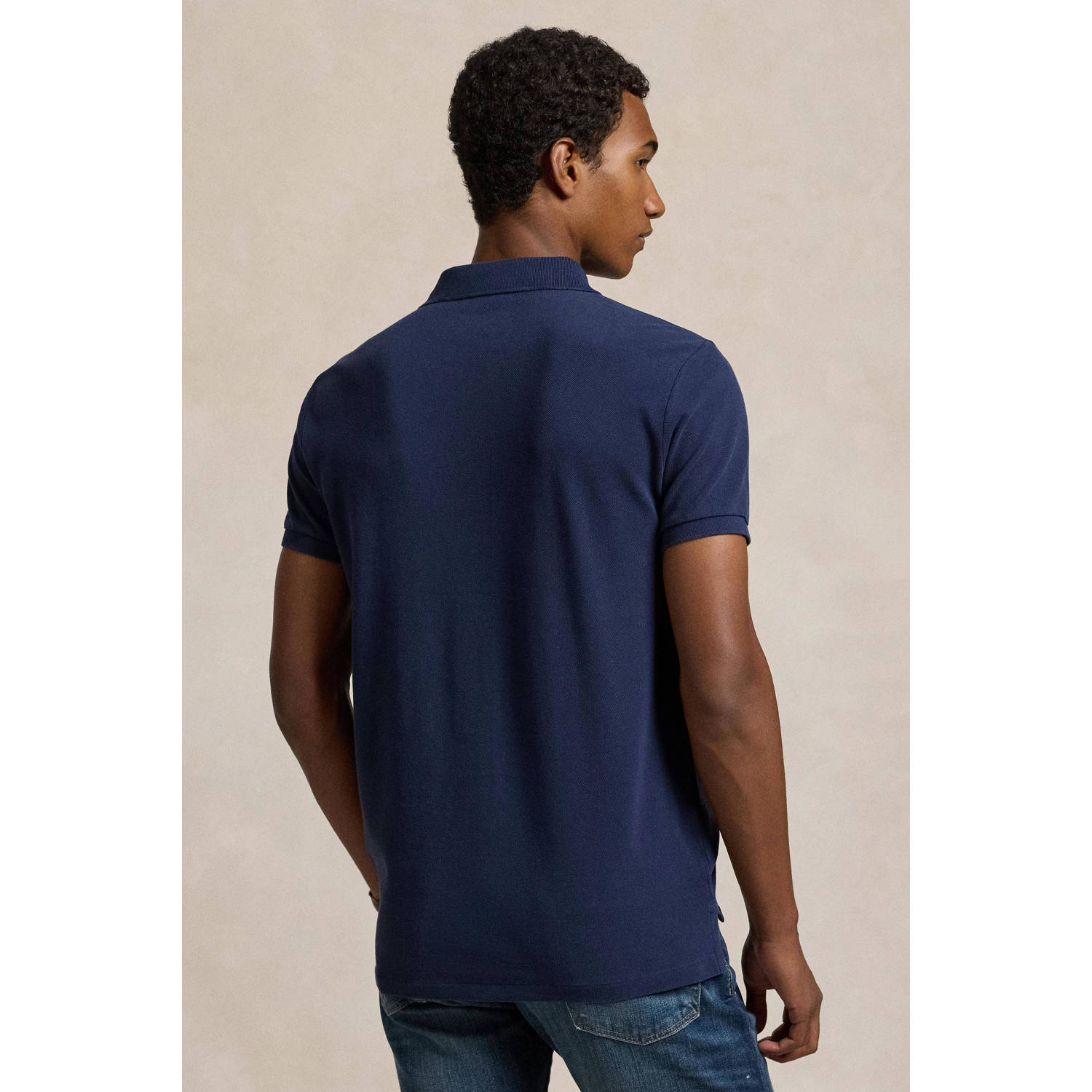 POLO Ralph Lauren slim polo donkerblauw