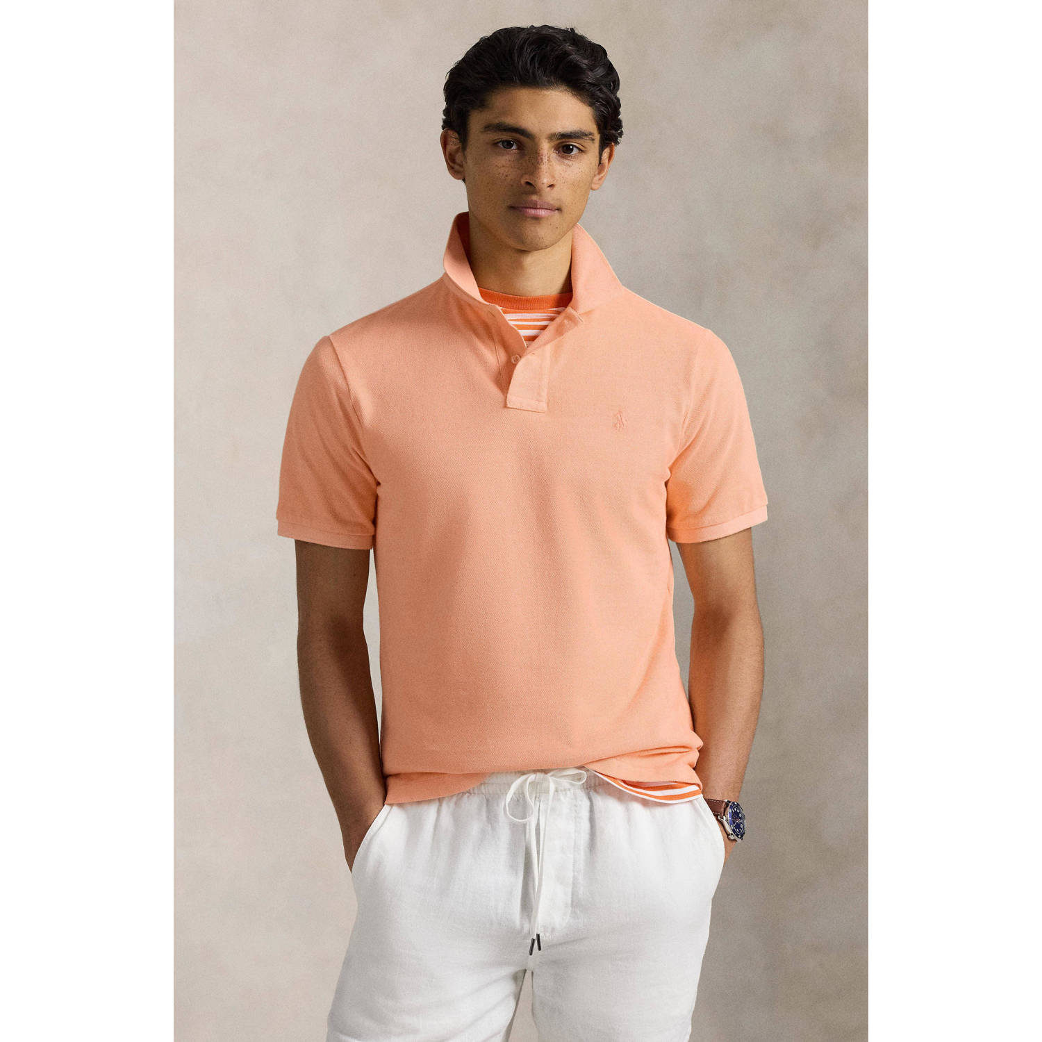 POLO Ralph Lauren slim polo zalm