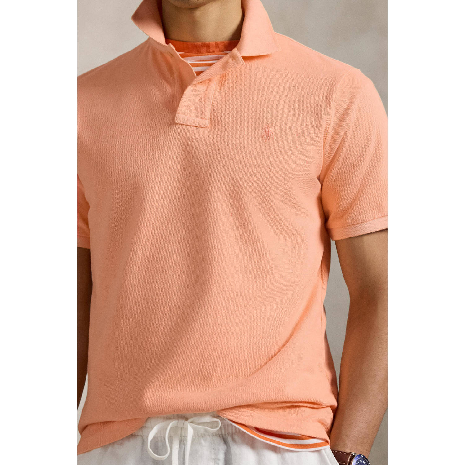 POLO Ralph Lauren slim polo zalm