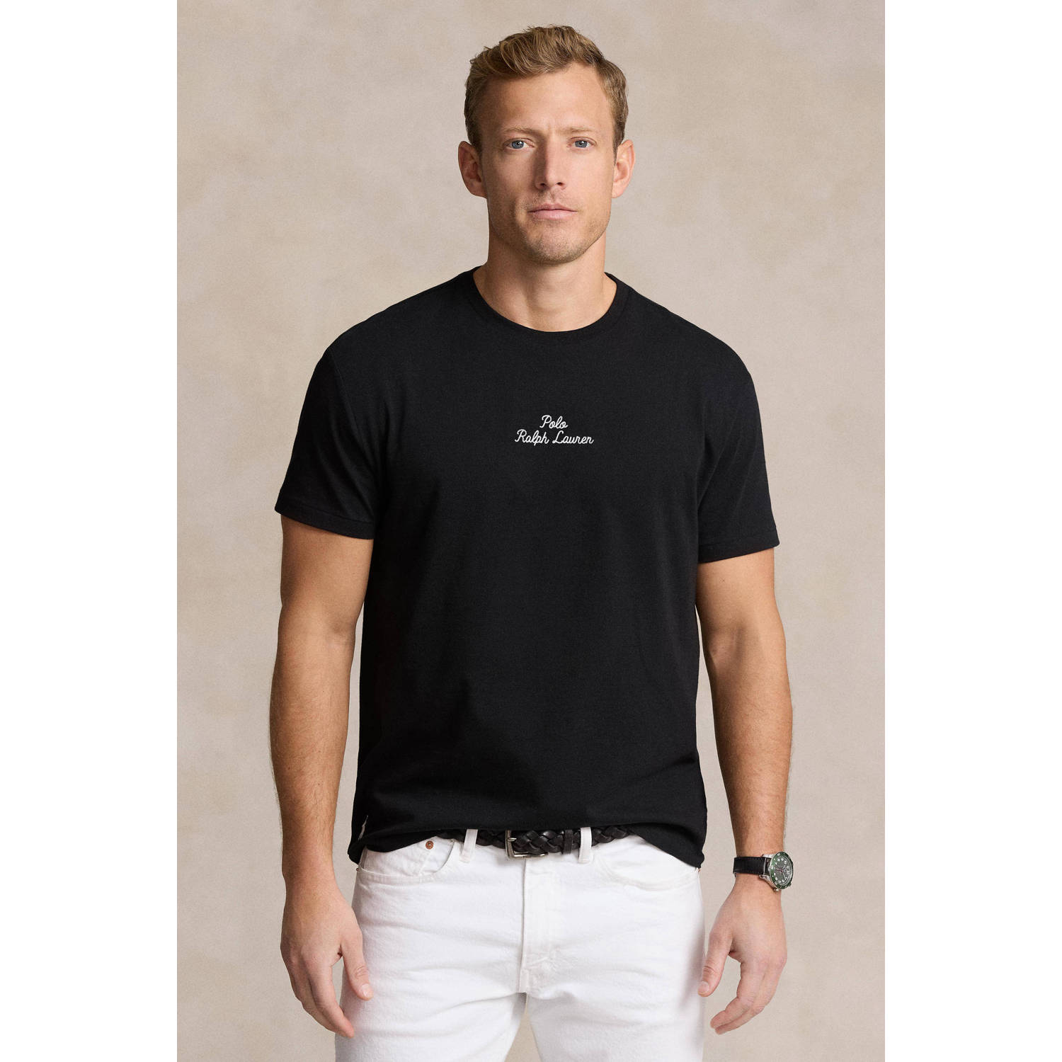 Polo Ralph Lauren T-shirt Korte Mouw T-SHIRT AJUSTE EN COTON CENTER