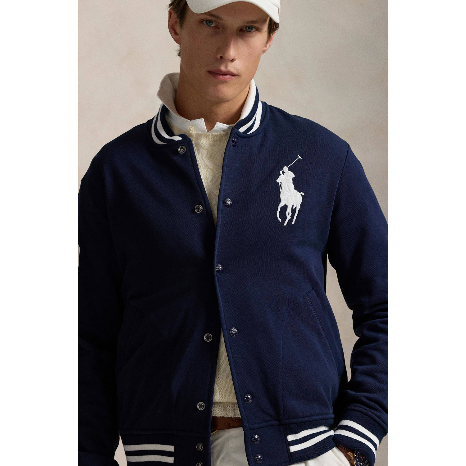 POLO Ralph Lauren baseball jacket donkerblauw