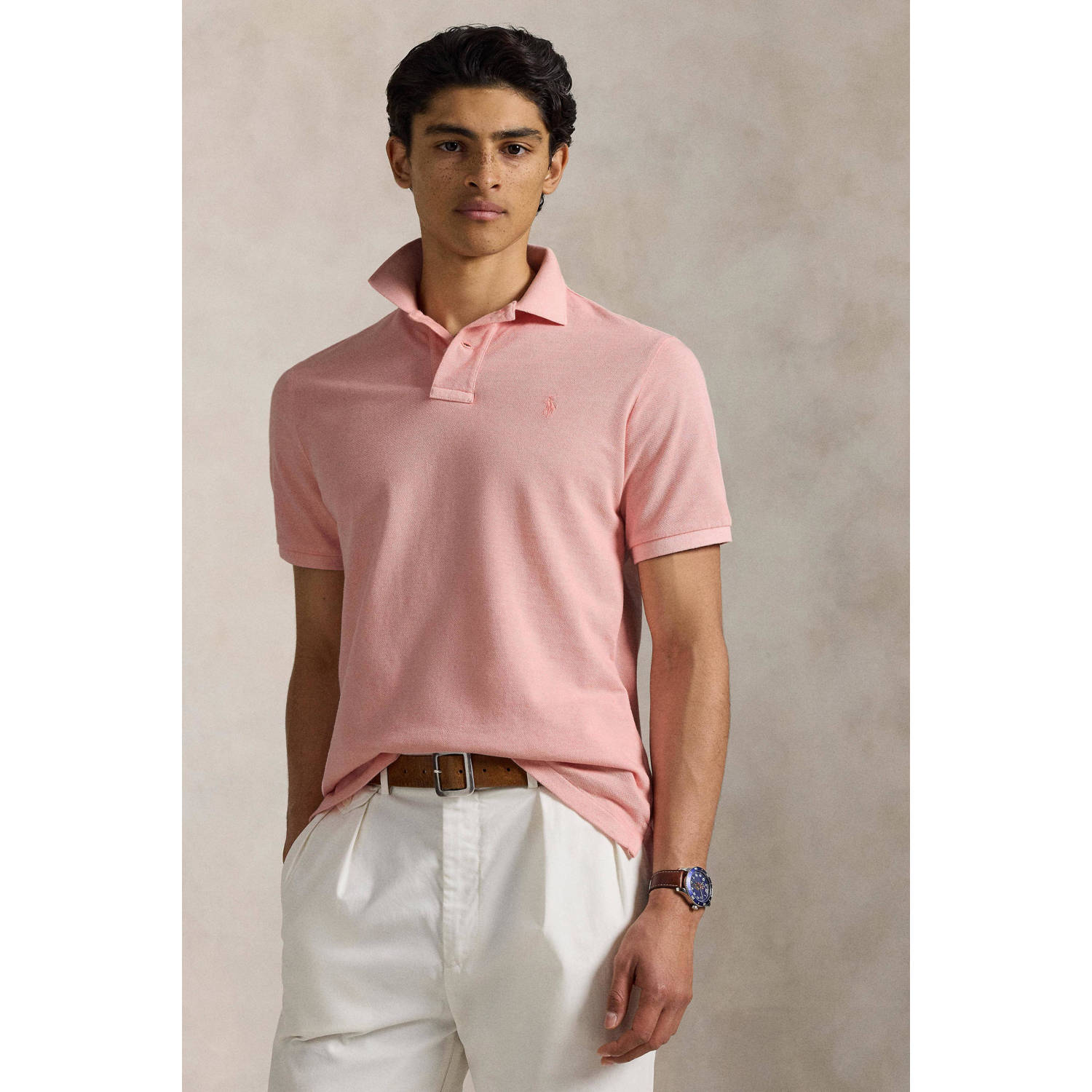 POLO Ralph Lauren custom slim fit polo roze