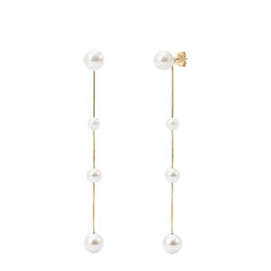 gold plated oorbellen Resa