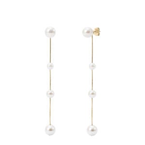 gold plated oorbellen Resa