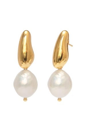 gold plated oorbellen Eyre