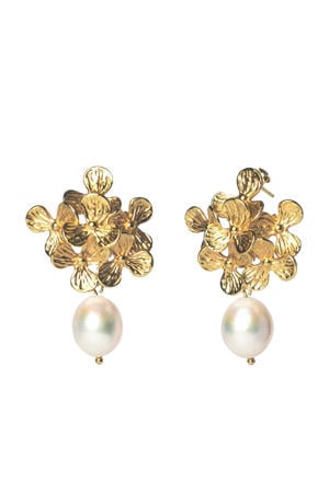 gold plated oorbellen Amaya