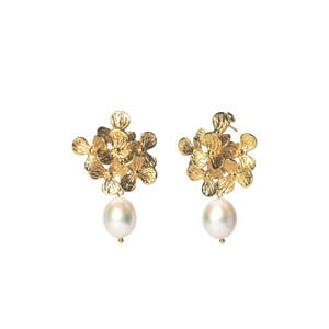 gold plated oorbellen Amaya