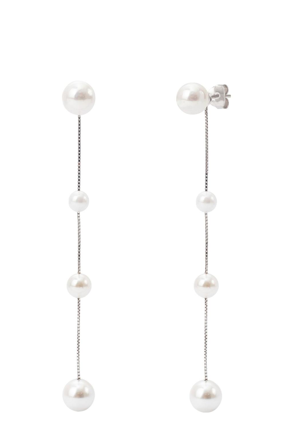 Abrazi rhodium plated oorbellen Resa