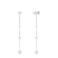 Abrazi rhodium plated oorbellen Resa