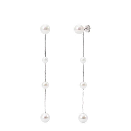 Abrazi rhodium plated oorbellen Resa afbeelding