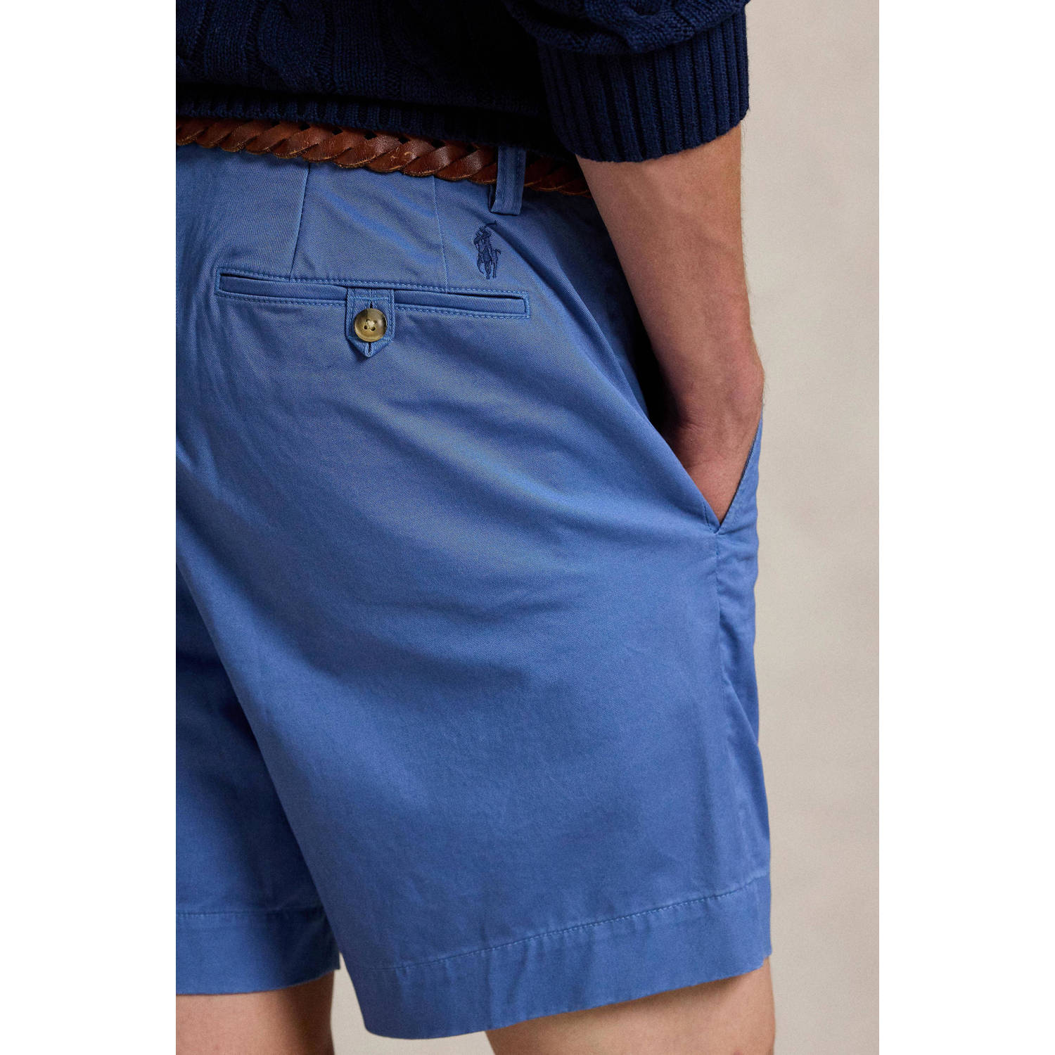 POLO Ralph Lauren slim chino short blauw