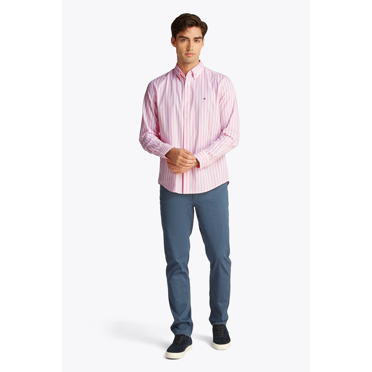 Tommy Hilfiger casual overhemd roze