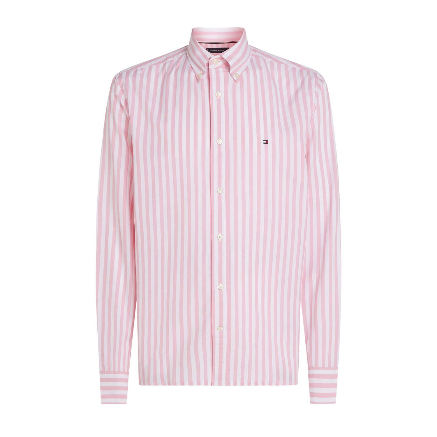 Tommy Hilfiger Poplin Overhemd Streep Roze