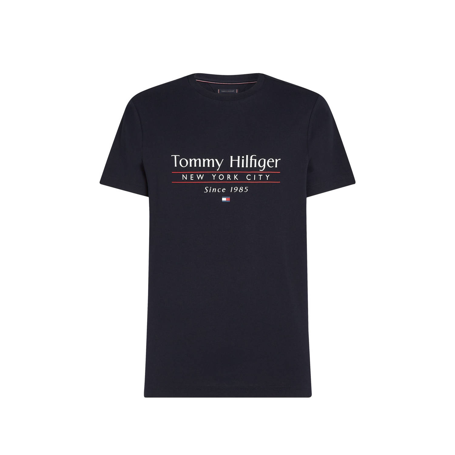 Tommy Hilfiger Stacked T-Shirt Navy- Heren Navy