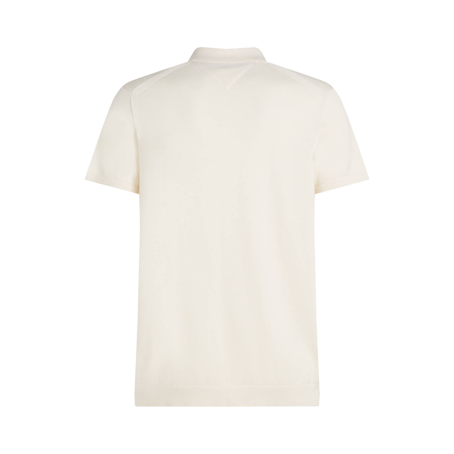 Tommy Hilfiger regular polo gebreid ecru