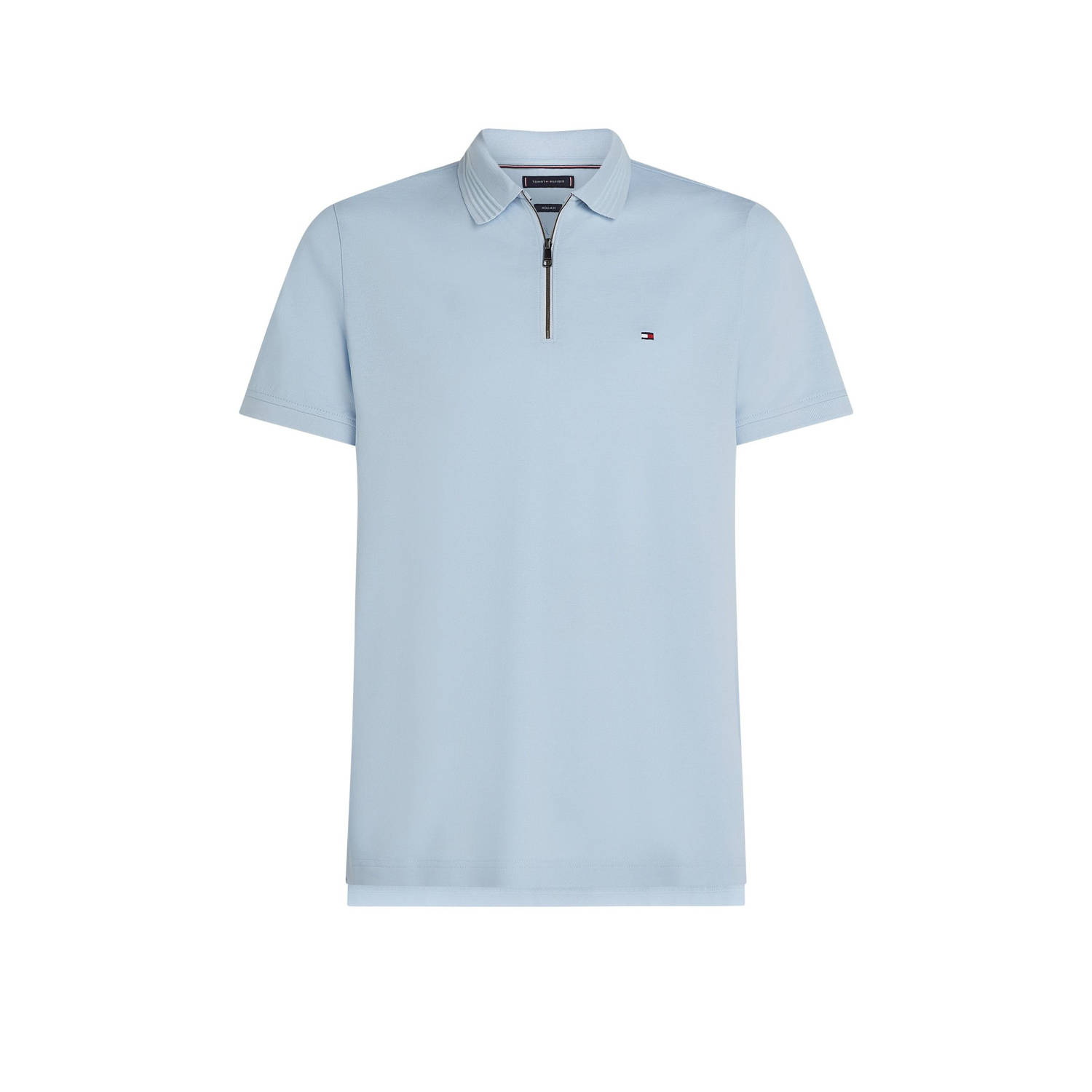Tommy Hilfiger regular polo lichtblauw
