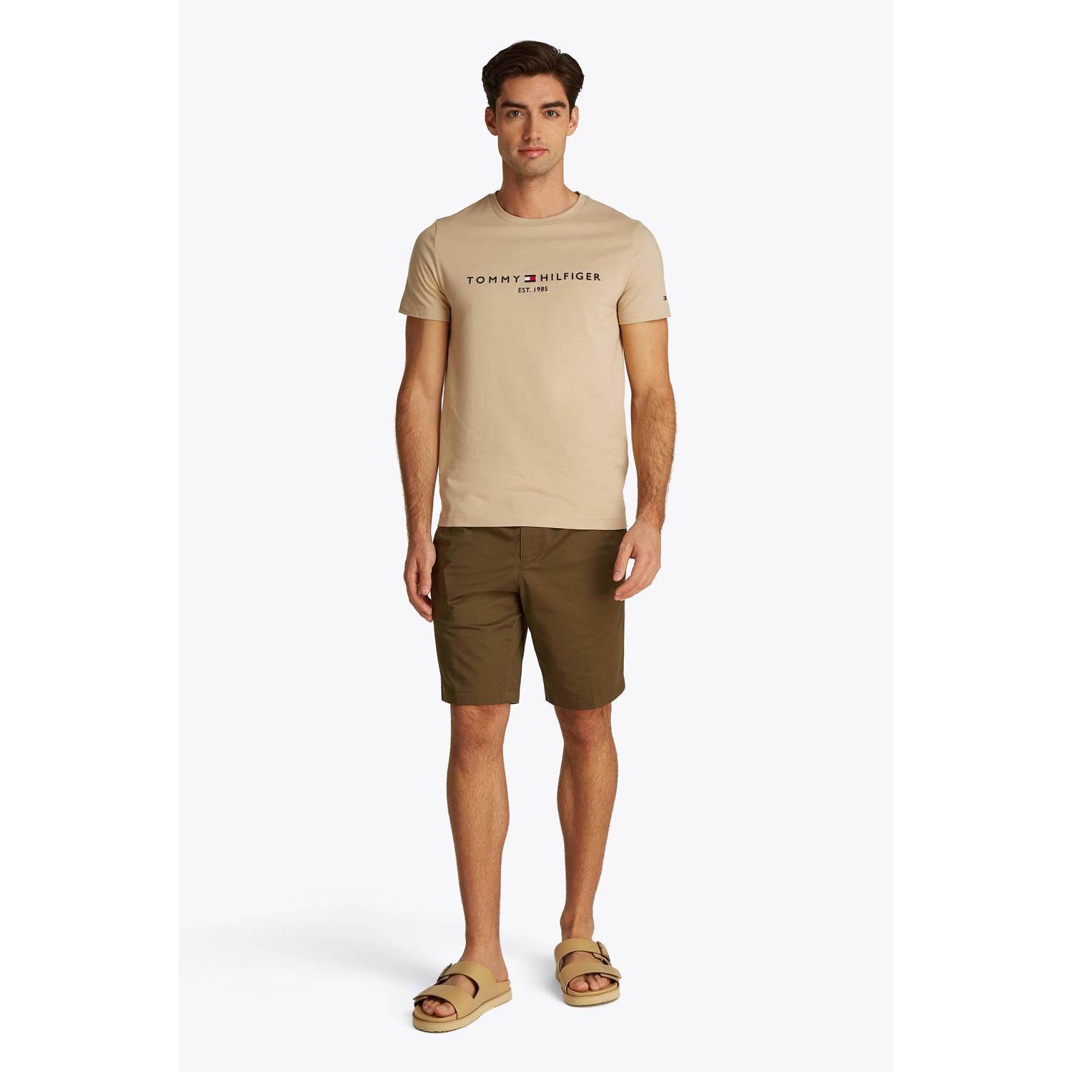 Tommy Hilfiger T-shirt lichtbruin