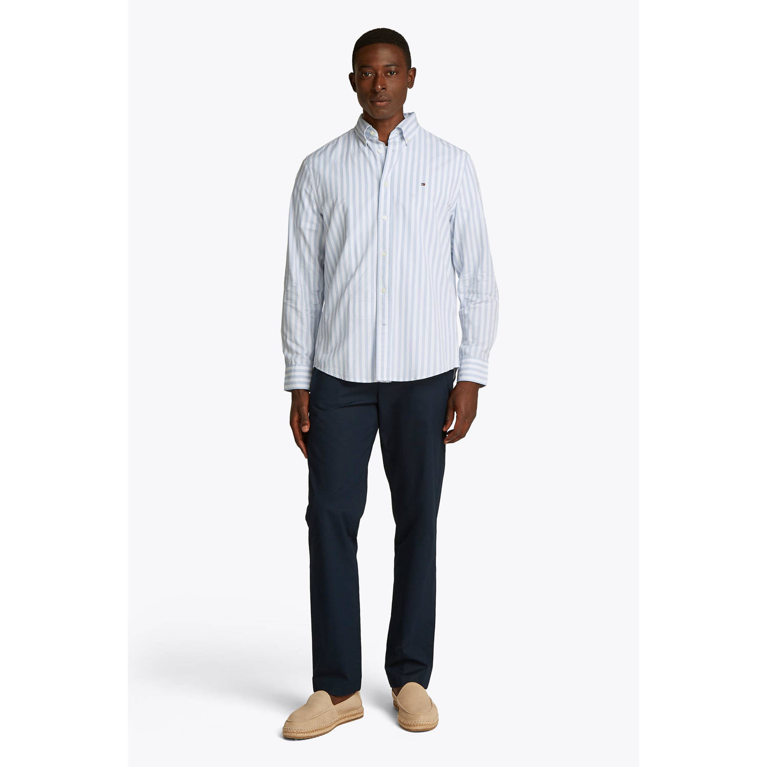 Tommy Hilfiger casual overhemd lichtblauw