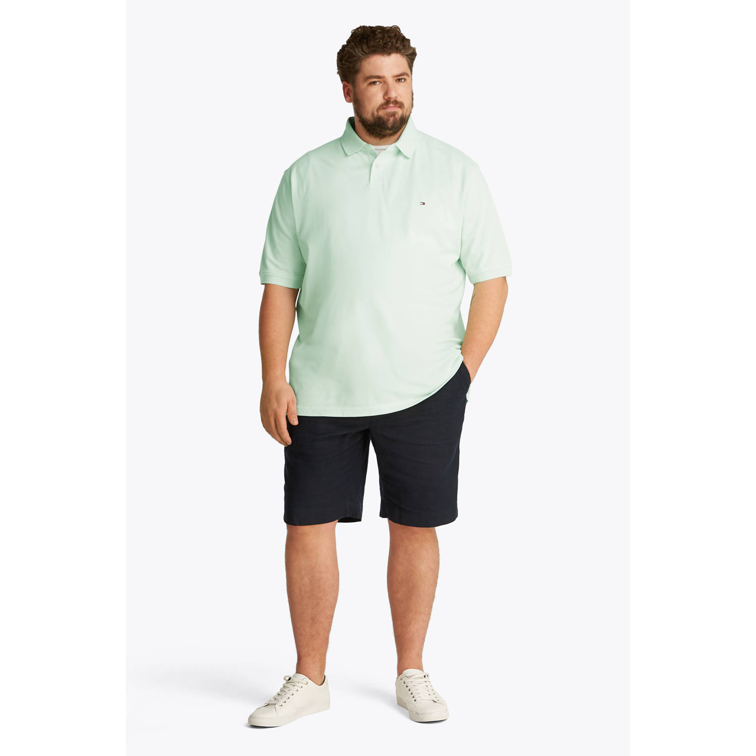 Tommy Hilfiger Big & Tall regular polo lichtgroen