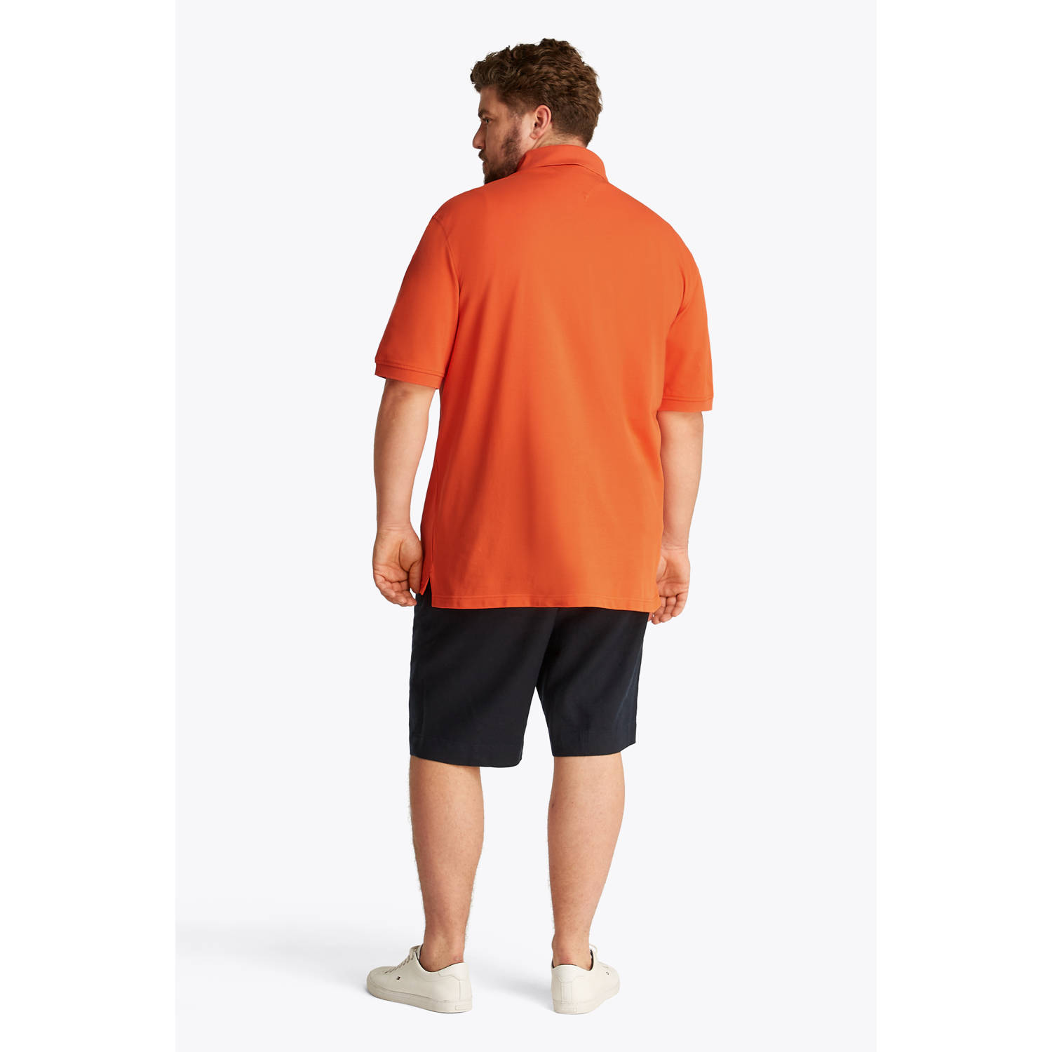 Tommy Hilfiger Big & Tall regular polo oranje