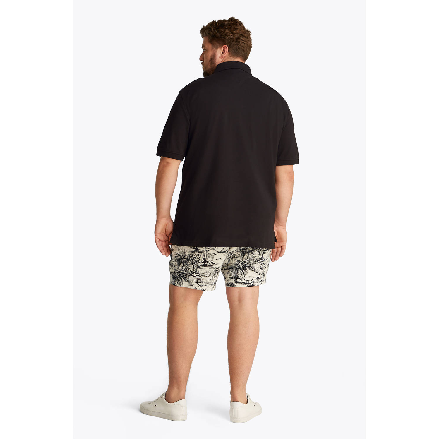 Tommy Hilfiger Big & Tall regular polo zwart