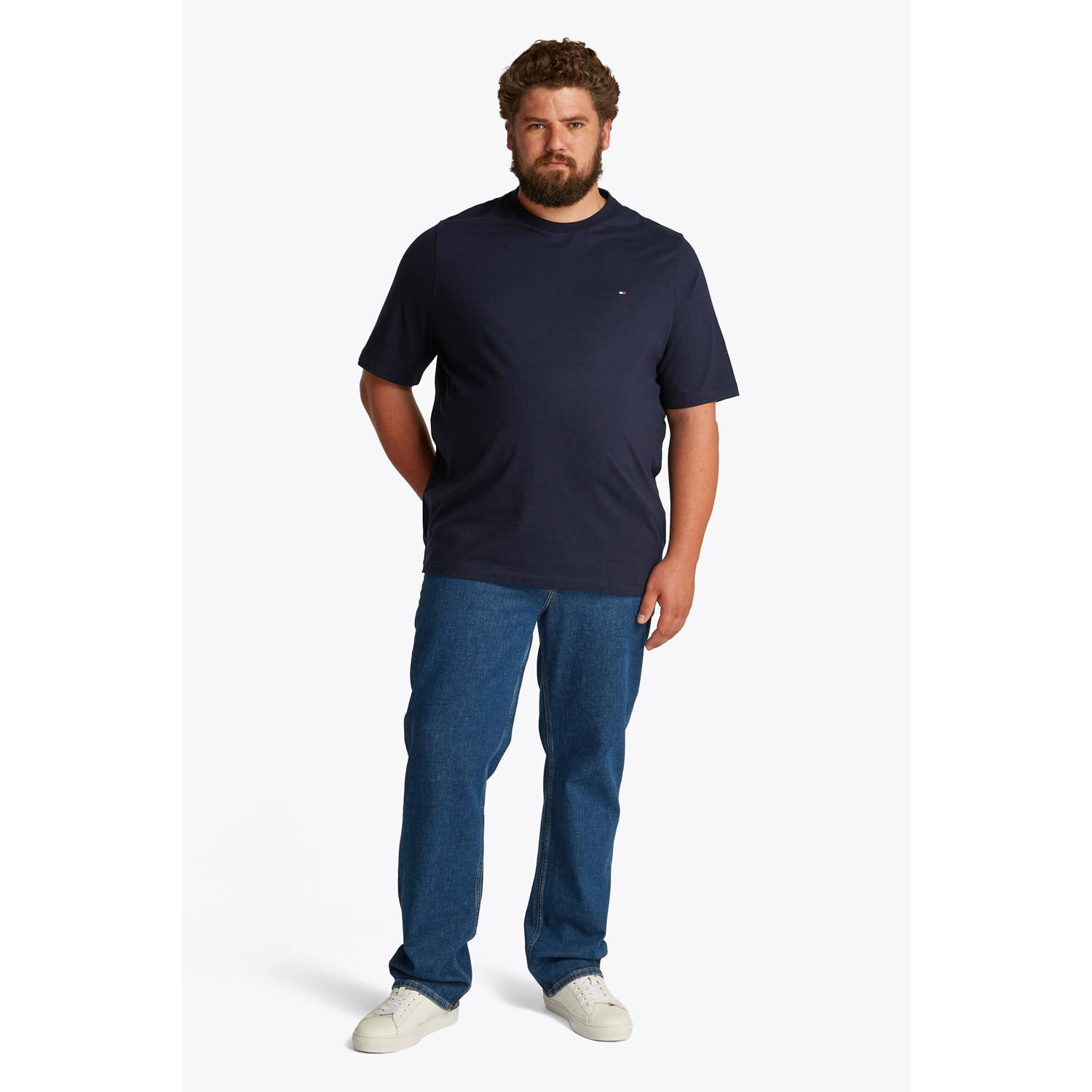 Tommy Hilfiger Big & Tall T-shirt donkerblauw