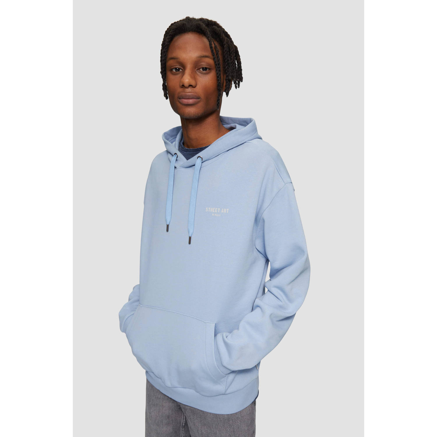 Q S by s.Oliver hoodie lichtblauw