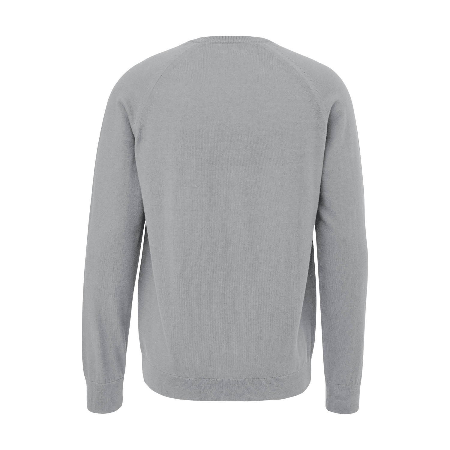 s.Oliver Big Size pullover grijs fijn gebreid