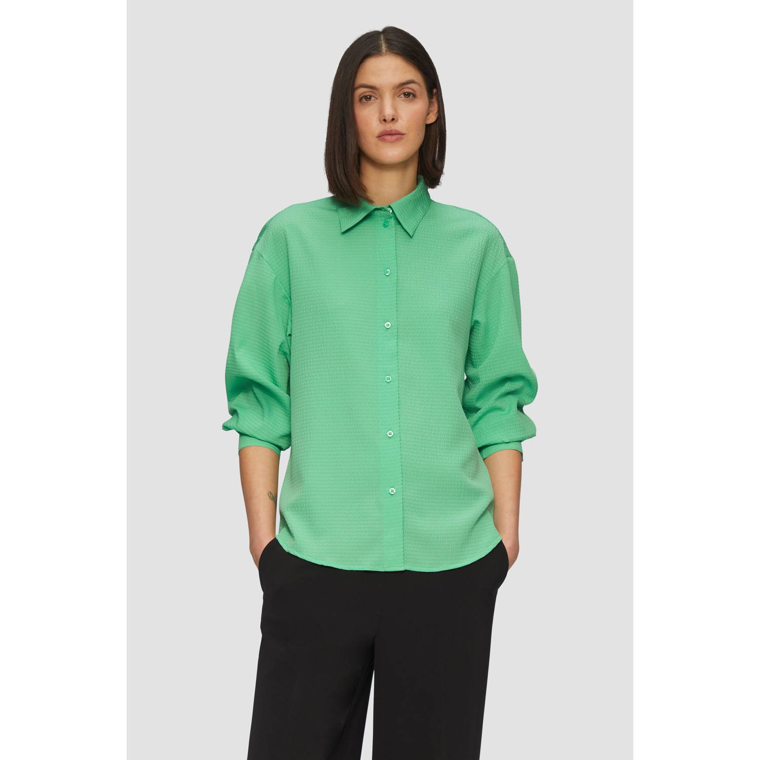 S.Oliver blouse lichtgroen